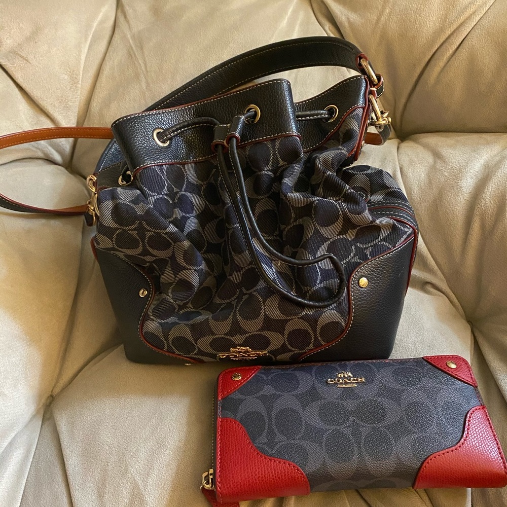 Coach Bag with Matching Wallet